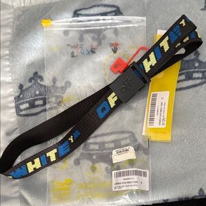 Off-White Kids Belt with Black, White, and Blue Design